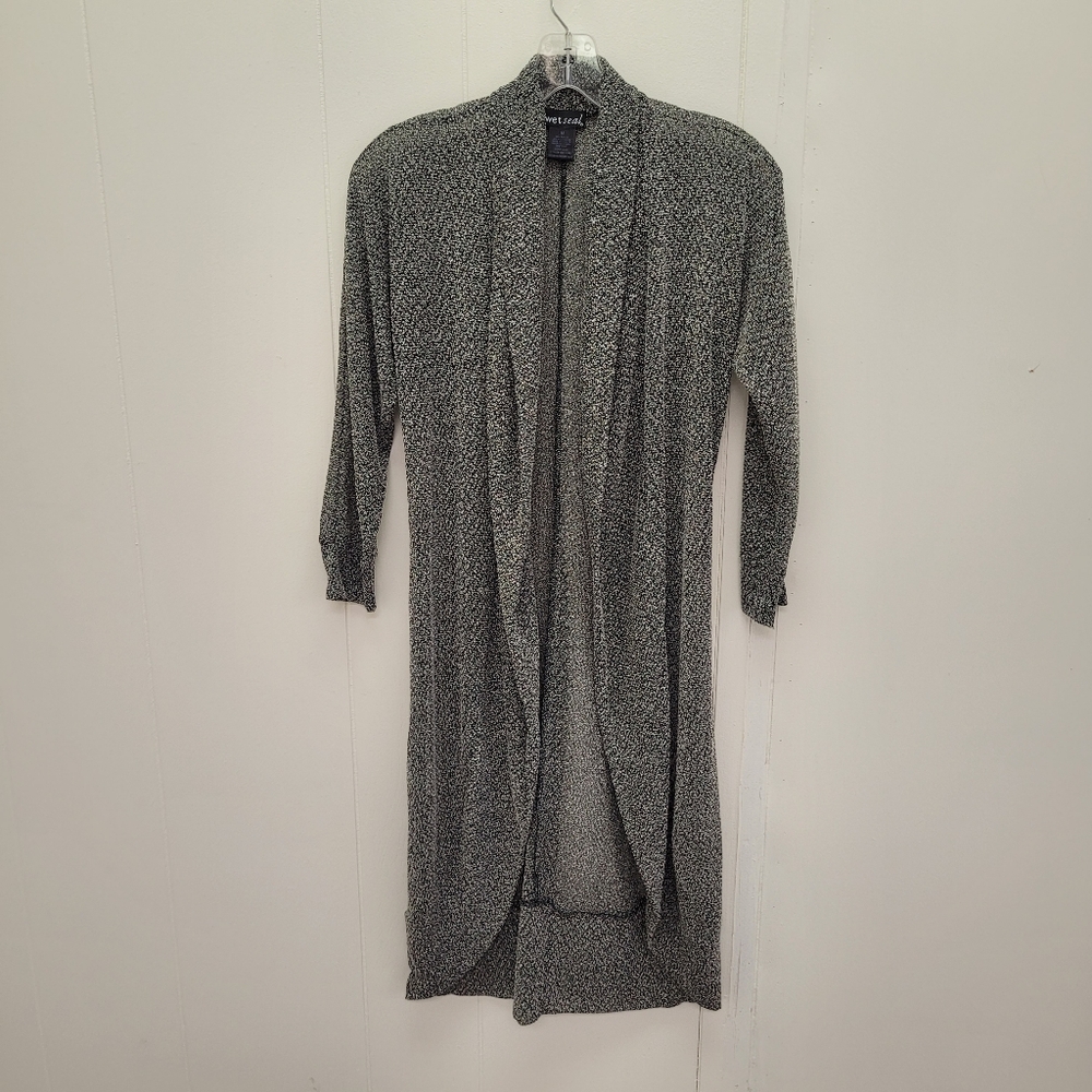 Wet Seal Long Sleeve Open Front Sheer Cardigan